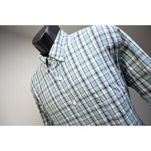 J Crew Dress Shirt Plaid Tailored Fit Long Sleeve Button Up Casual Mens Large